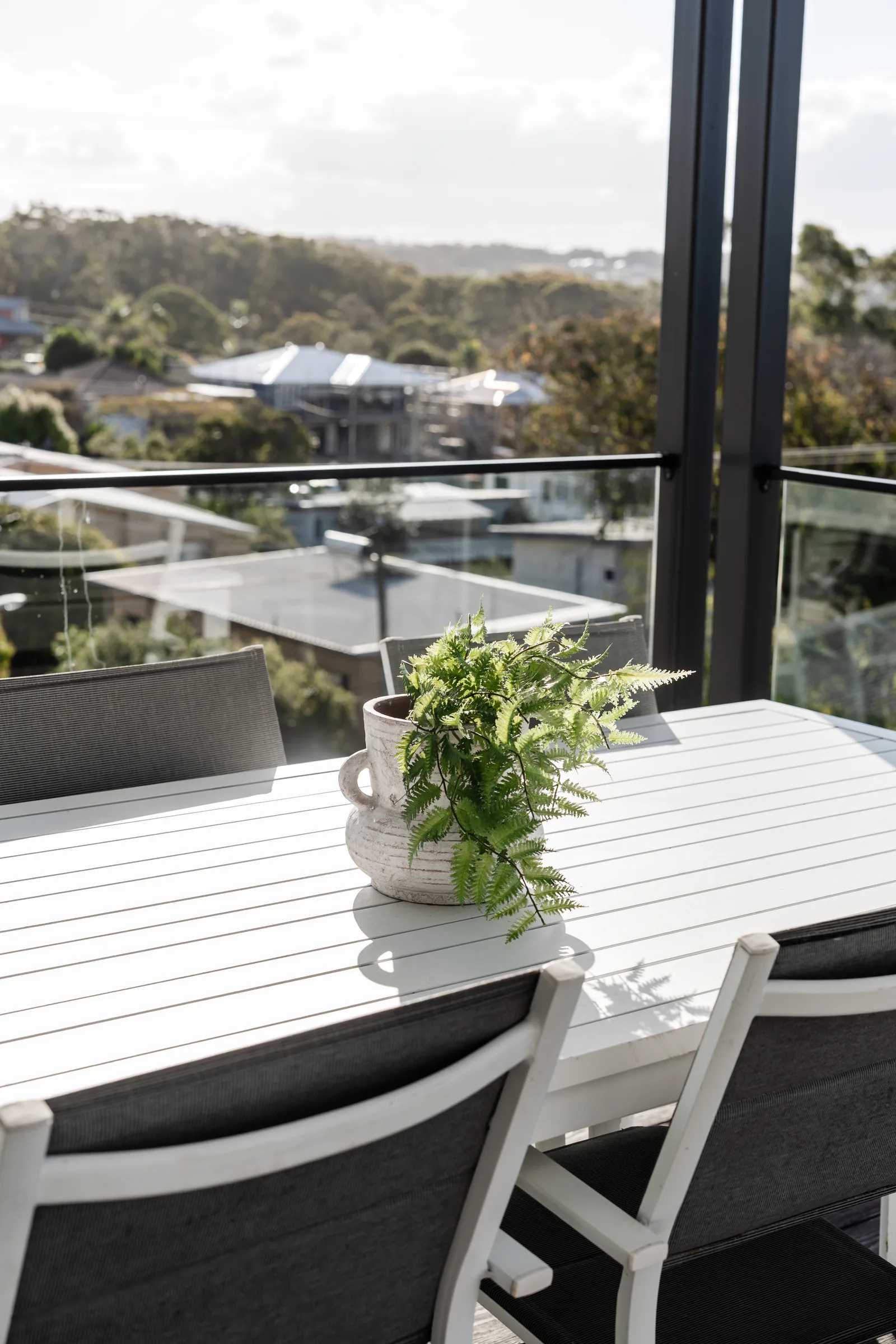 Ocean-view deck lounge